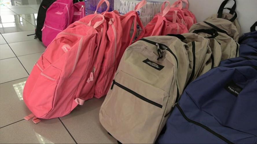 School supply filled backpacks are available for students in need at Lima Chevrolet Cadillac