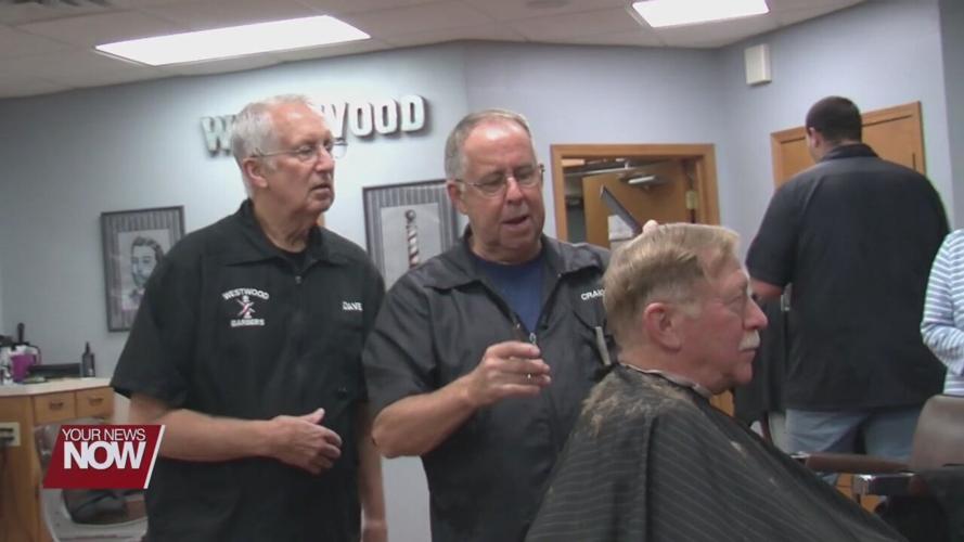 3 generations working side by side at Westwood Barbers