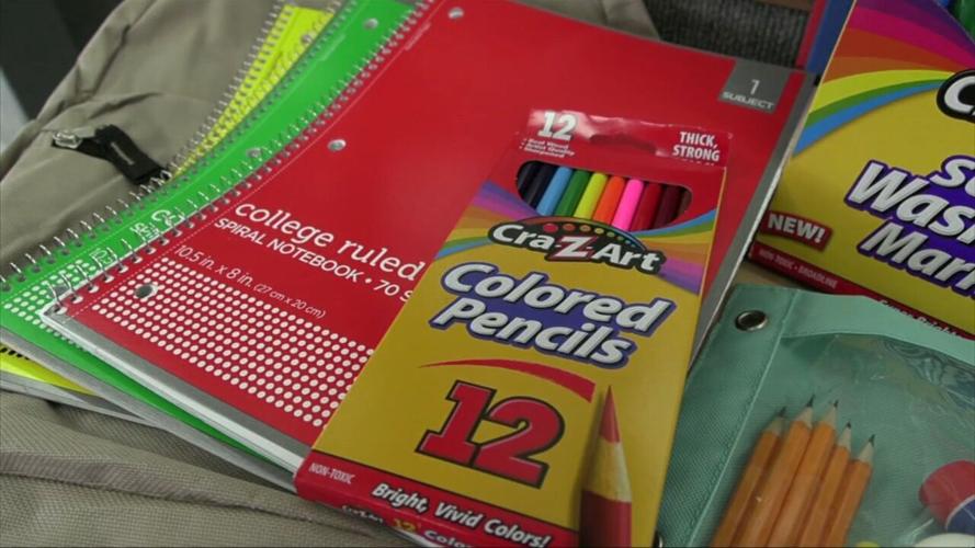 School supply filled backpacks are available for students in need at Lima Chevrolet Cadillac