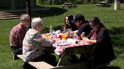 Families gather to celebrate Mother's Day and make memories at Faurot Park