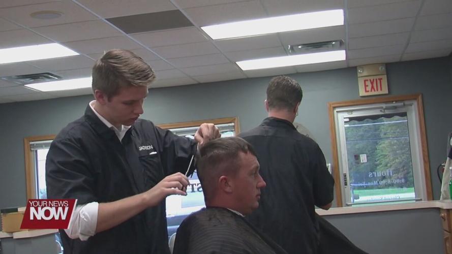 3 generations working side by side at Westwood Barbers