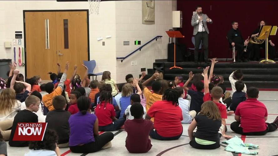 Lima Symphony Orchestra brass quintet visits students to spark that love of music