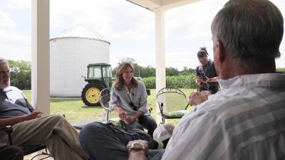 Democratic Gubernatorial Candidate Amy Acton meets with area farmers in Auglaize County