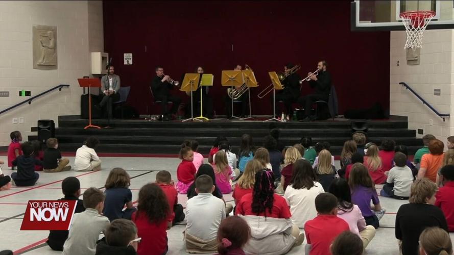 Lima Symphony Orchestra brass quintet visits students to spark that love of music