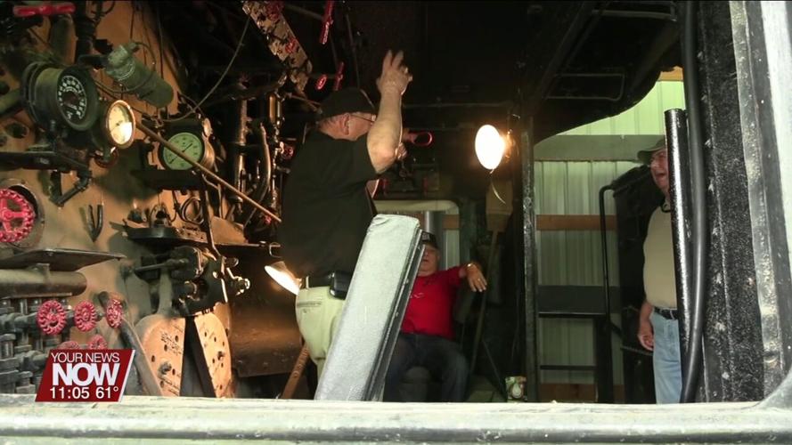 Visitors explore Lima's last steam engine at Lincoln Park open house