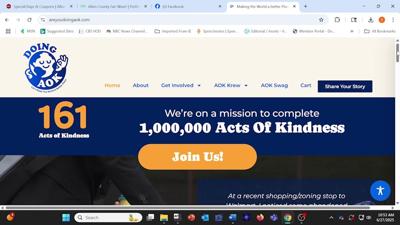Lima Retiree Launches Website to Inspire 1 Million Acts of Kindness