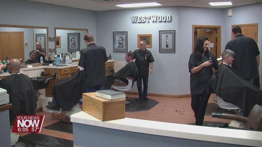 3 generations working side by side at Westwood Barbers