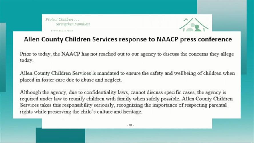 Lima Chapter of NAACP raises concerns with Allen County Children Services