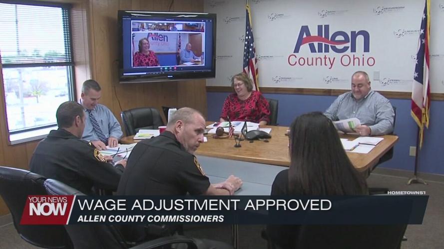 Allen County Commissioners approve an equitable wage adjustment for Sheriff Department Union employees at sheriff's request