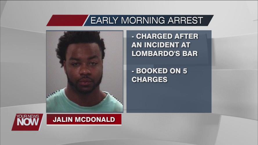 Two people charged, and two officers injured in an incident outside a Lima bar