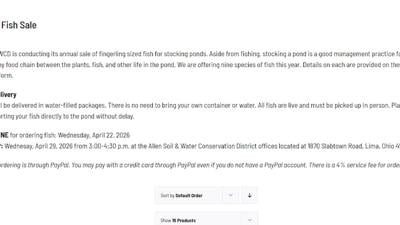 Allen Soil and Water Conservation District hosting annual fingerling fish sale