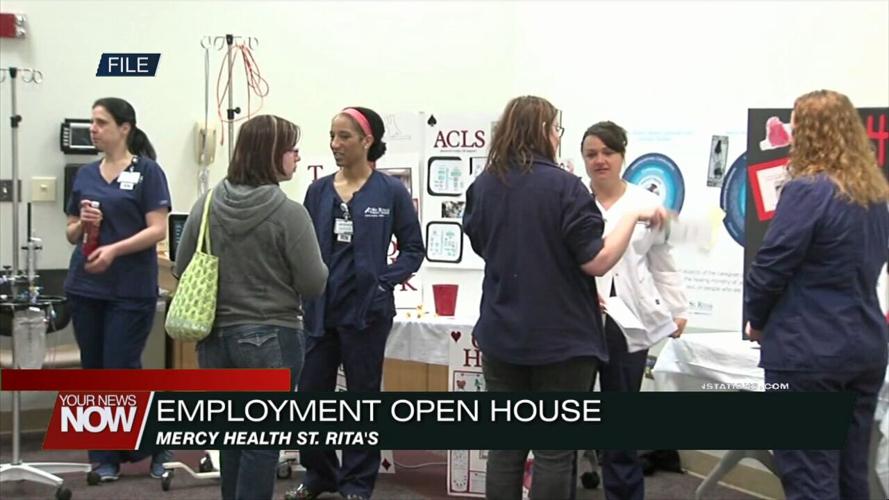 Mercy Health-St. Rita's is holding an open house hiring event at the end of September
