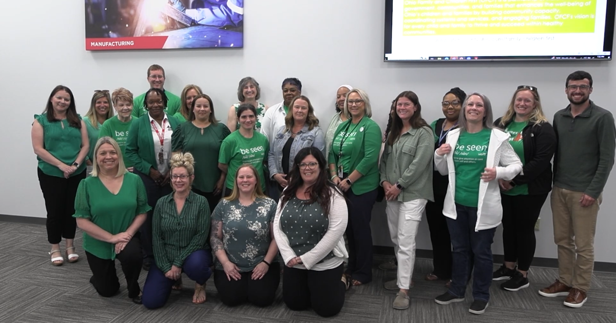MHRSB wearing green this May for Mental Health Awareness Month Allen