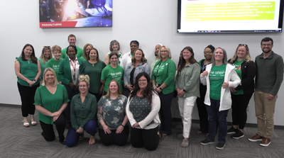 MHRSB wearing green this May for Mental Health Awareness Month