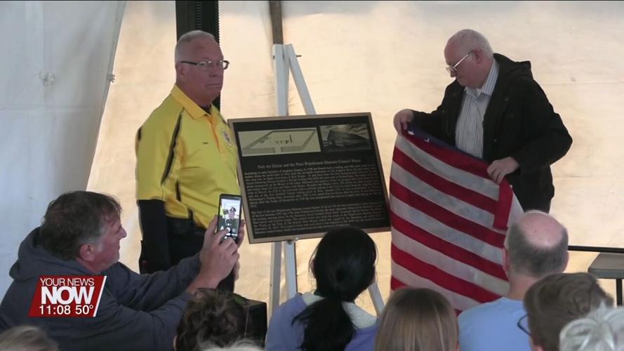 Fort Au-Glaize and First Shawnee Council House remembered on marker in Wapakoneta