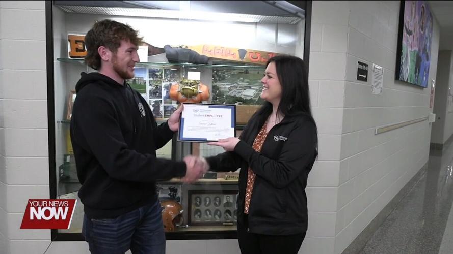 Tanner Layman named December 2024 OhioMeansJobs Student Employee of the Month