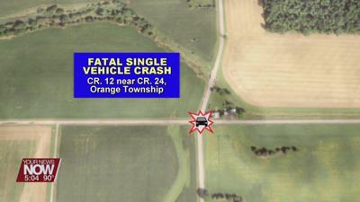 A single vehicle crash kills a Findlay teen Wednesday morning