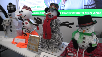 Creative Snowman Showdown transforms Lima Memorial Welcome Center