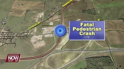 A pedestrian was killed north of Findlay trying to walk across I75
