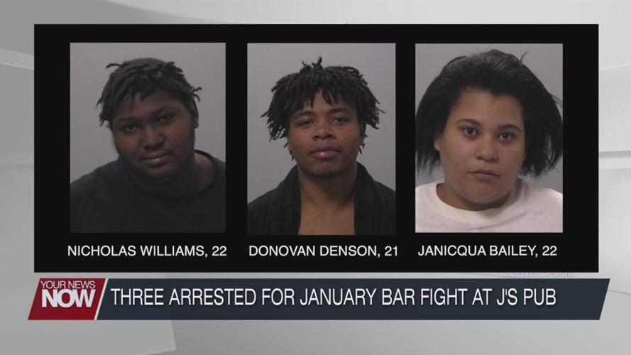Three arrested for January fight outside J's American Pub