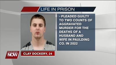 Dockery sentenced to two consecutive life sentences for 2022 double murder in Paulding County