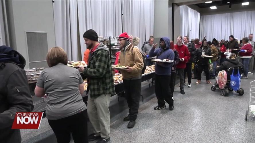Thousands fed during the annual dinner at the Civic Center