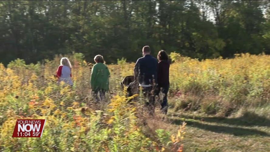 Many people explore Johnny Appleseed parks with "Walking Thru Autumn" series