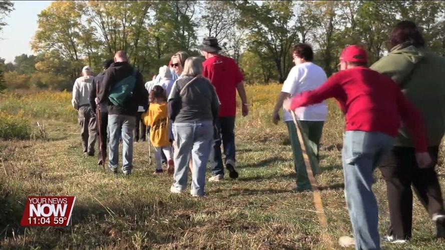 Many people explore Johnny Appleseed parks with "Walking Thru Autumn" series