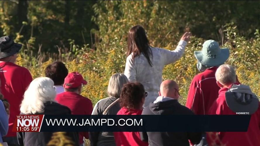 Many people explore Johnny Appleseed parks with "Walking Thru Autumn" series