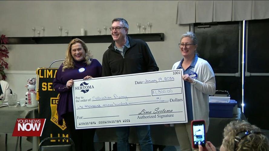 Five local charities receive a donation from the Lima Noon Sertoma Club