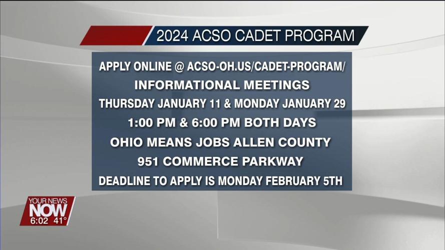 Allen County Sheriff’s Office announces Cadet Program will continue in 2024