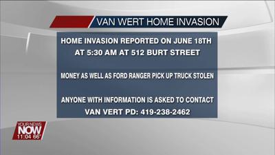 Van Wert PD looking for suspect in Saturday home invasion and robbery