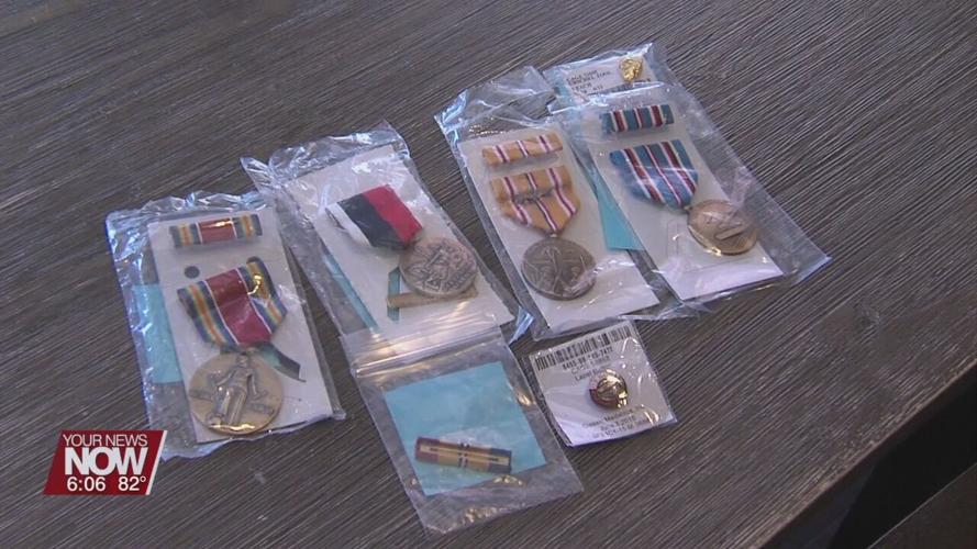 WWII veteran's family receive lost combat medals