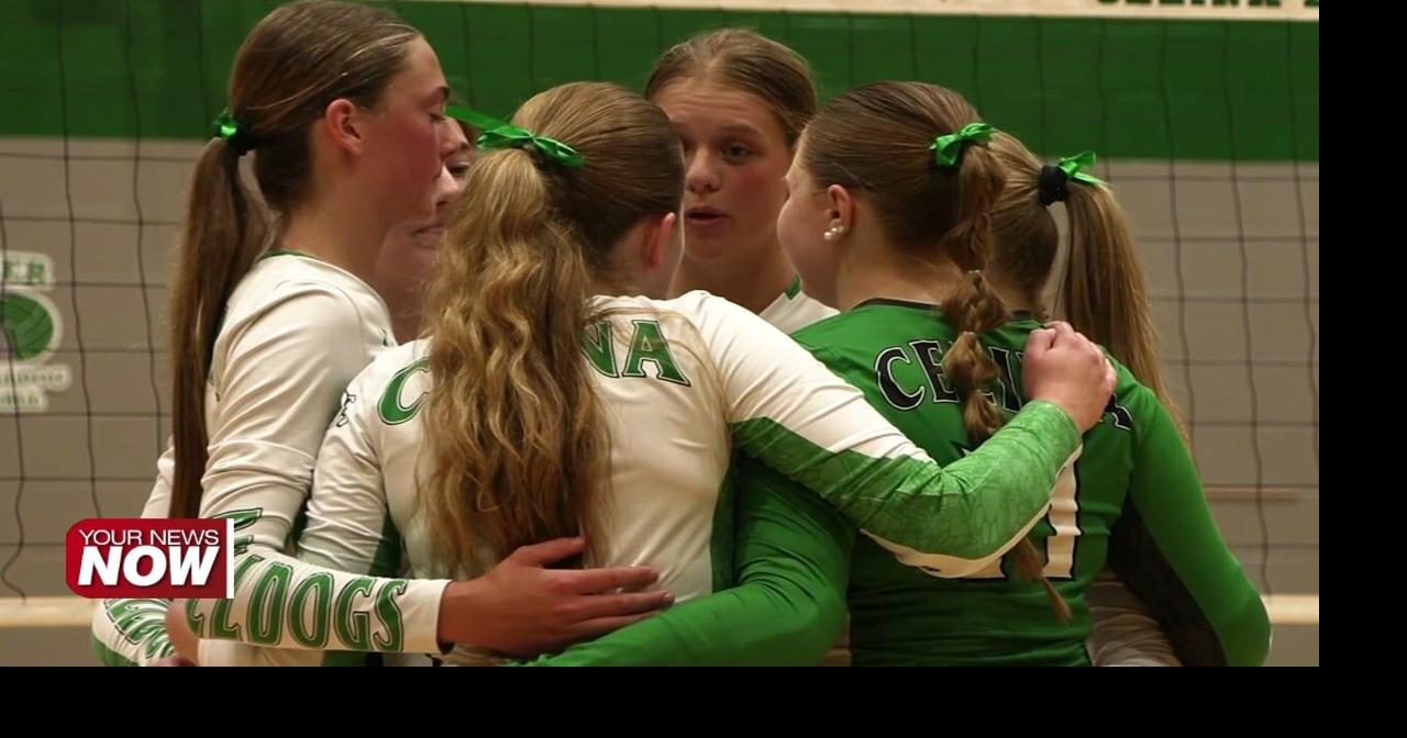 St. Henry and Celina come together in Volleyball to show support for Parker Wynk