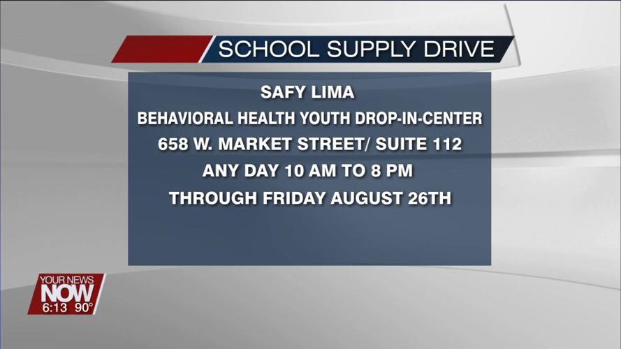 SAFY Lima Behavioral Health collecting school supplies