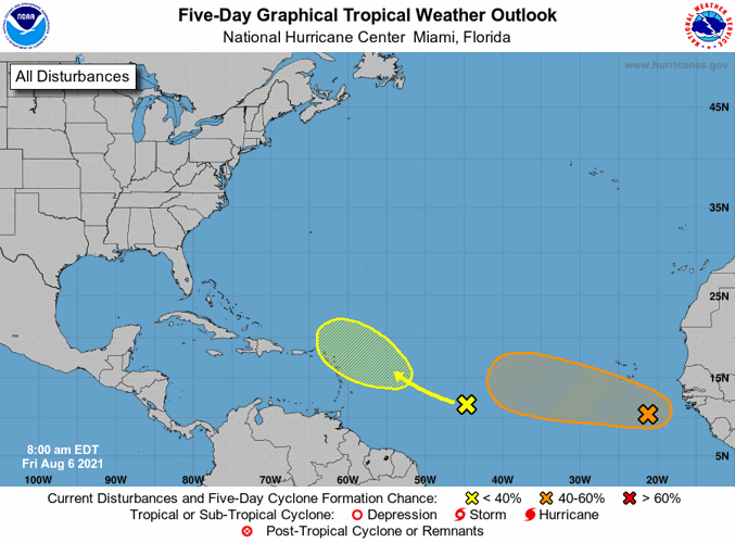 5 Day Tropical Weather Outlook