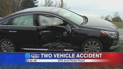 Two vehicles collide on 309
