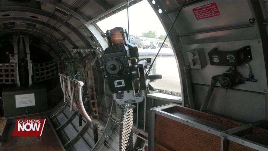 Visitors explore real bomber planes used in World War II at Allen County Airport
