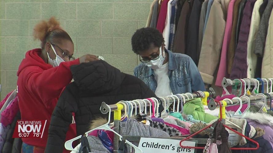 Winter coats, hats, and gloves available for those in need at the Lima Salvation Army