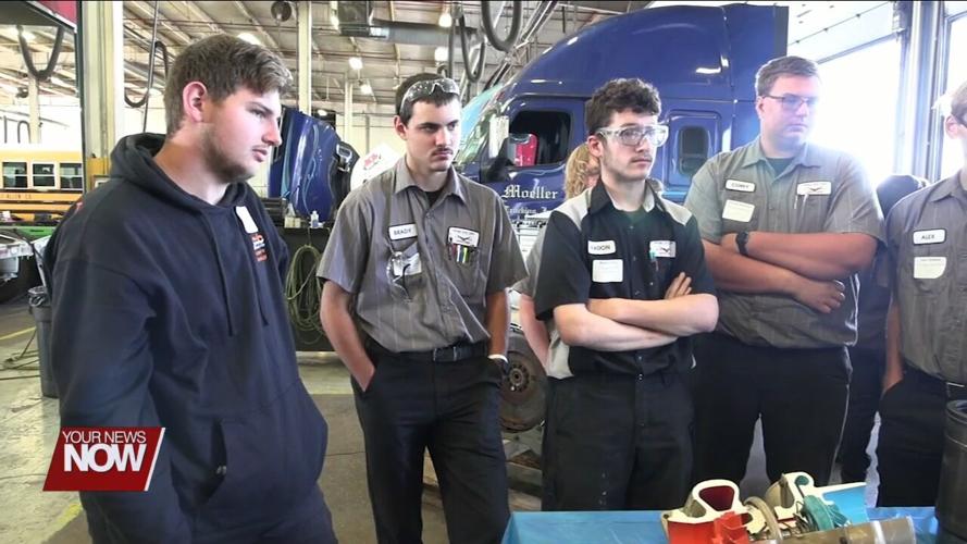 Stoops Freightliner holds an open house for career tech students