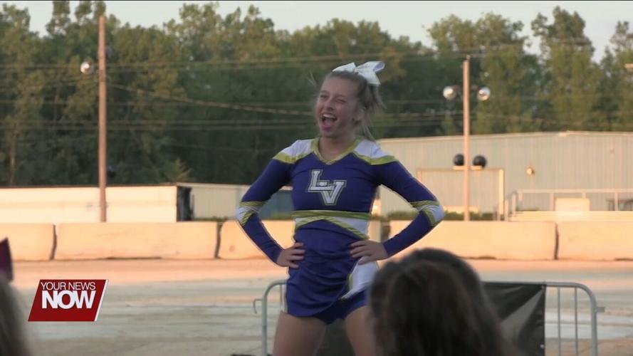 Cheerleading squads compete at the Allen County Fairgrounds