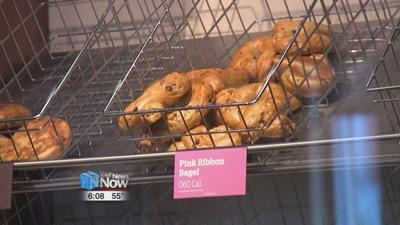 Pink Bagels Build Awareness for Breast Cancer