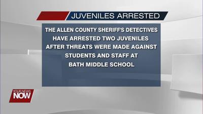 Two juveniles were arrested after threats were made against Bath Middle School