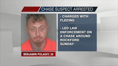 Michigan man arrested after a pursuit around Rockford