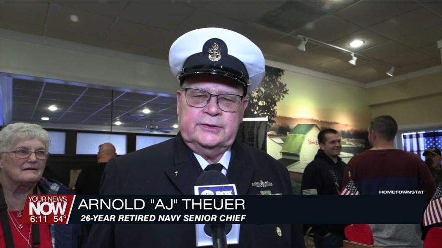 26year retired Navy veteran spends the day other veterans