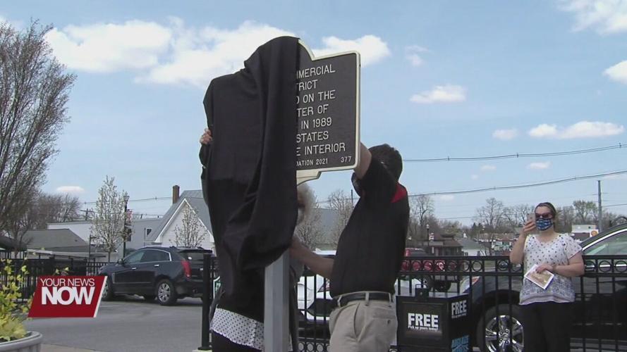 Historical marker installed in downtown Wapakoneta
