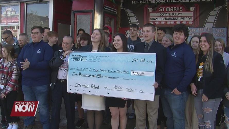 St. Marys DECA donates $1,000 to help restore historic theater