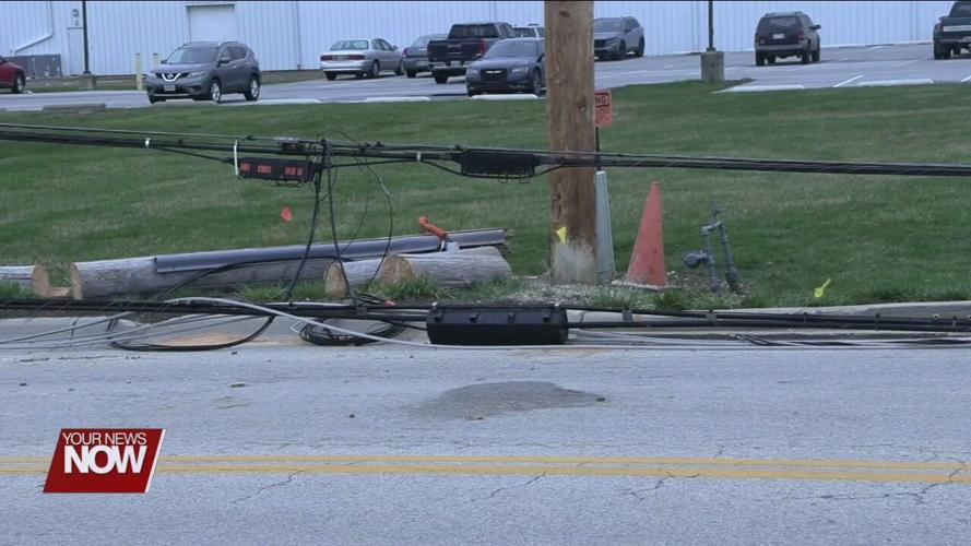 Thursday's heavy winds wreak havoc on power lines and poles