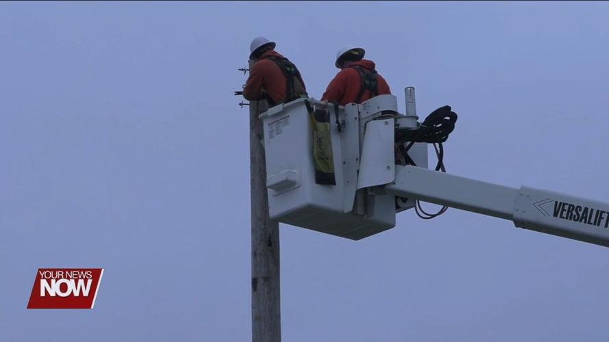 Thursday's heavy winds wreak havoc on power lines and poles