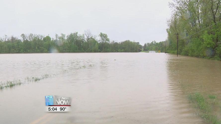 Bath Twp. Fire makes water rescue on flooded road